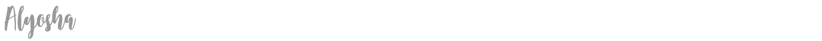 Alyosha font preview